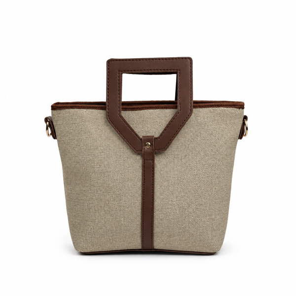 Cone bag Canvas Beige & Brown