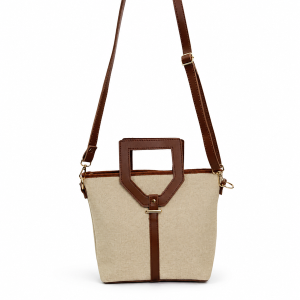 Cone bag Canvas Beige & Brown