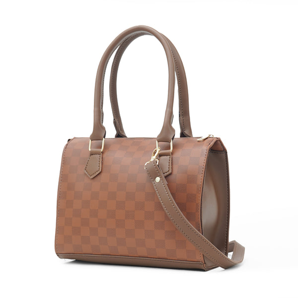 checkered handbag