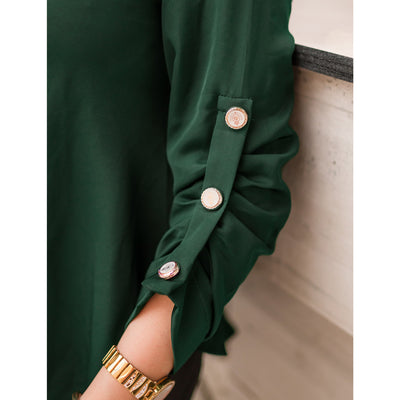 Turning shirt top (emerald green)