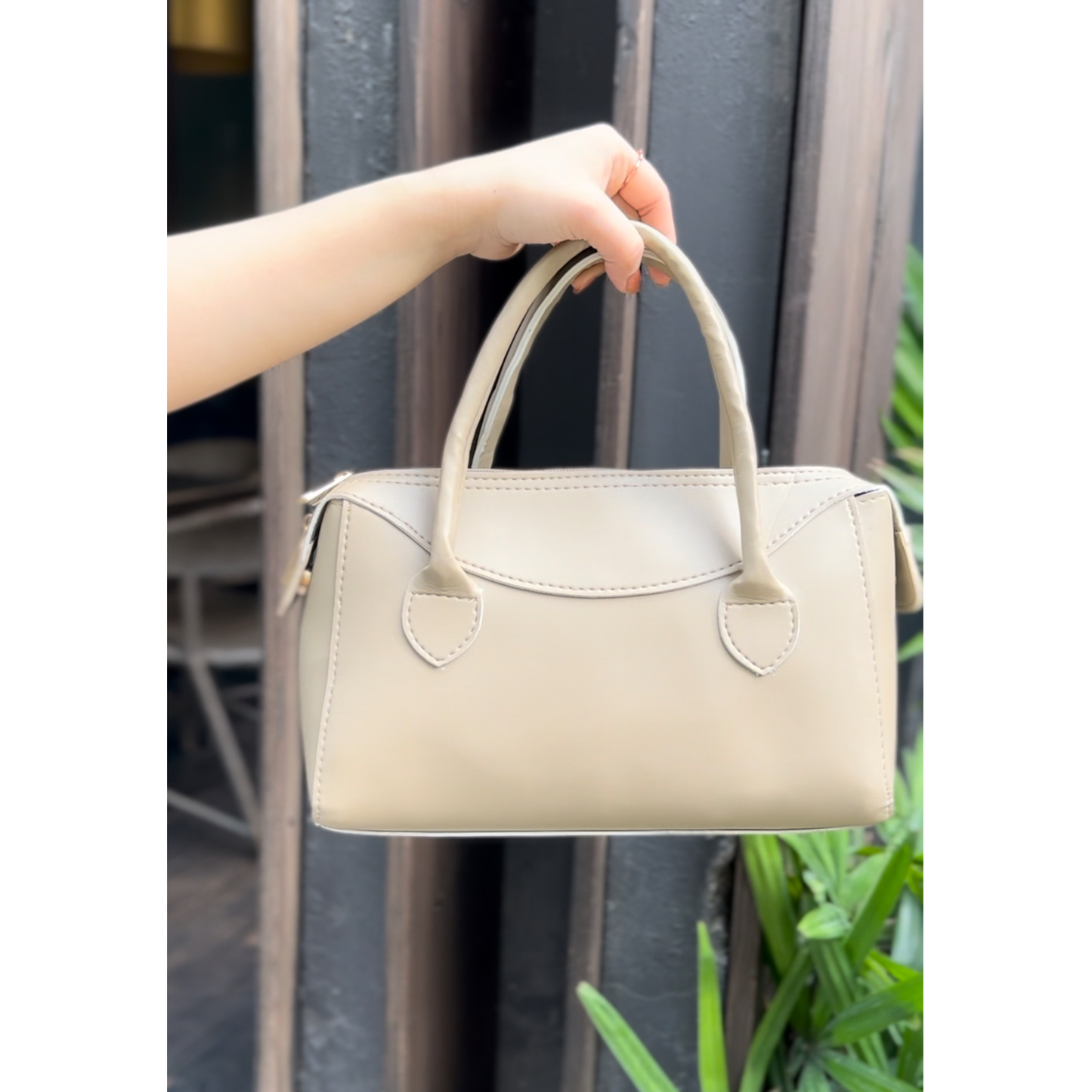 luxury set of 3 bag beige