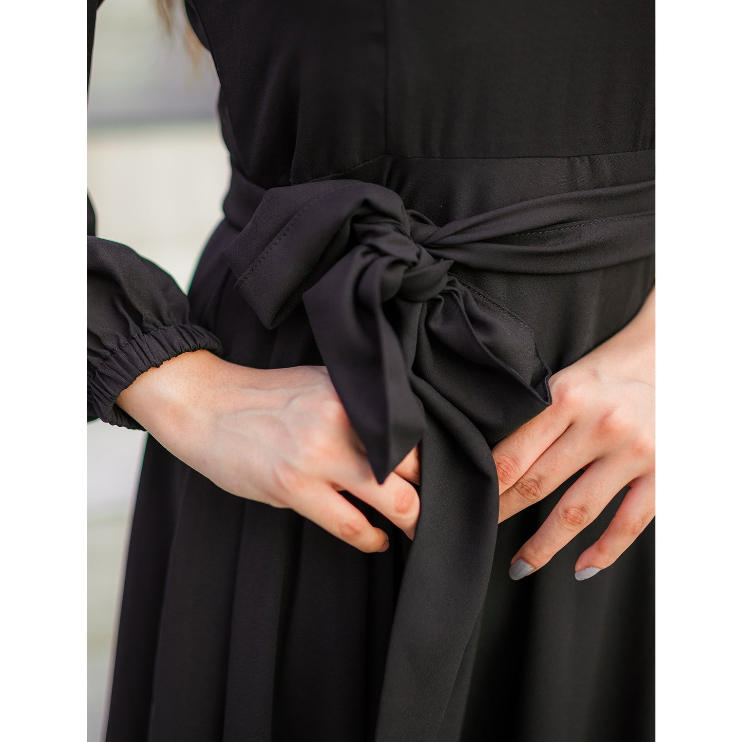 Twirly maxi dress (black)