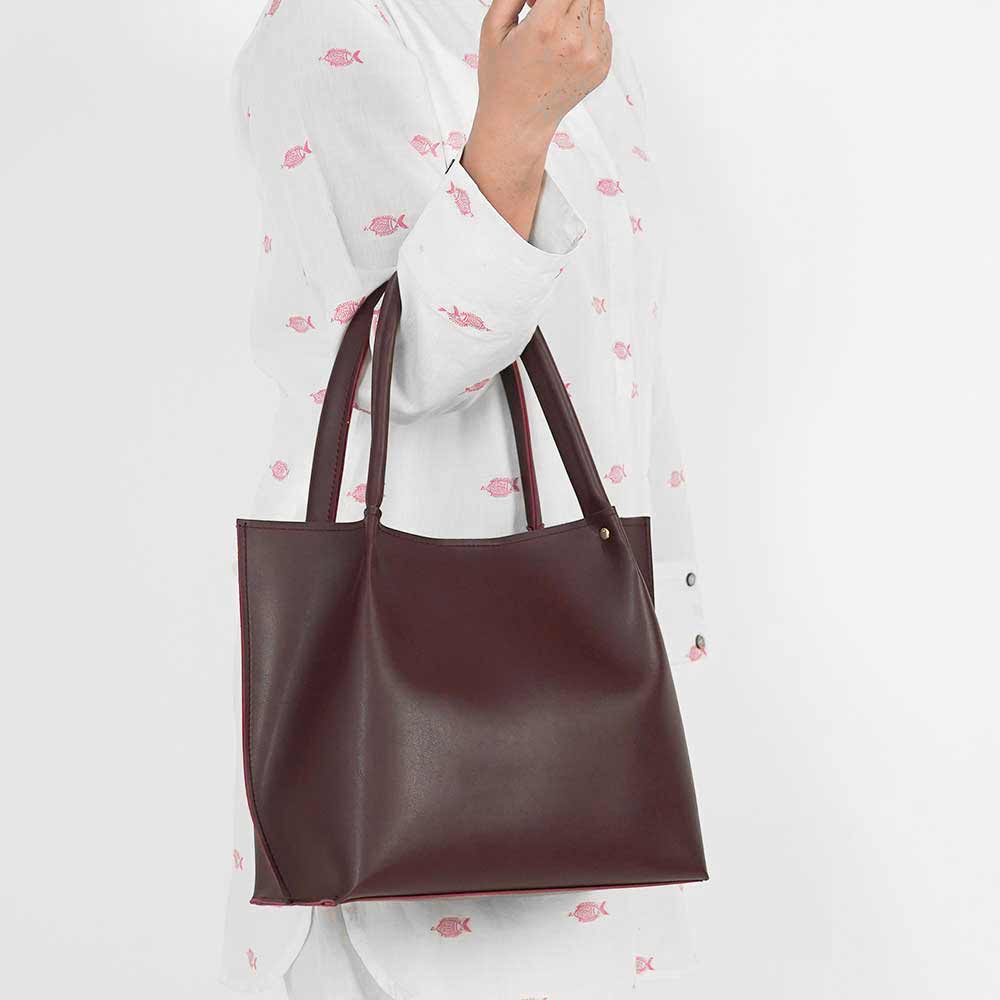 Tote Bag Maroon