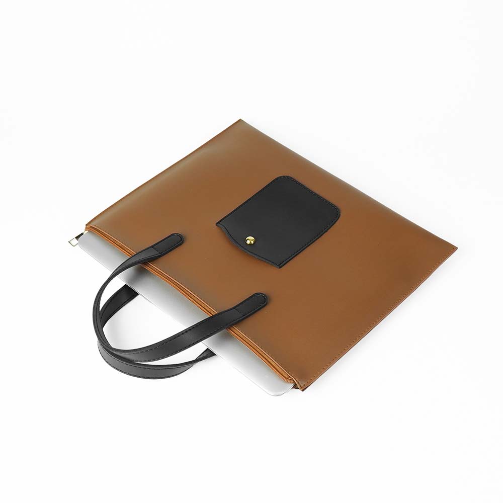 Facile Laptop/Macbook Bag Brown and Black