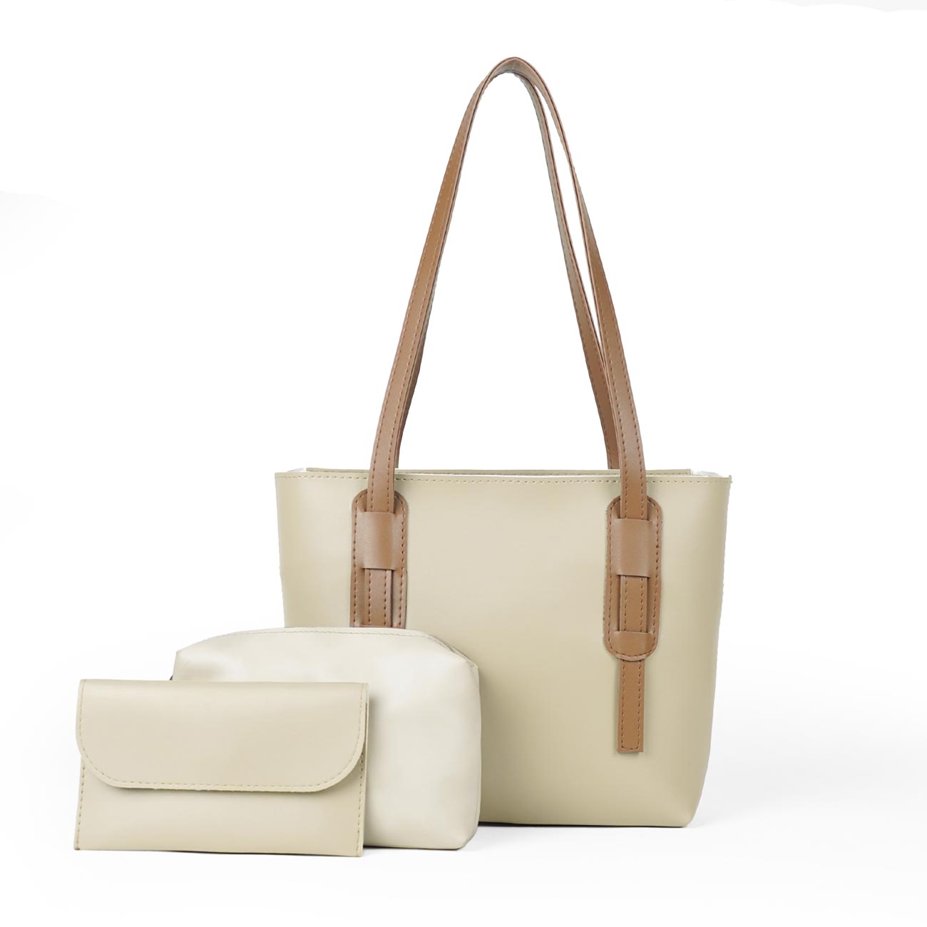 D wine set of 3 bag beige