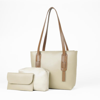 D wine set of 3 bag beige