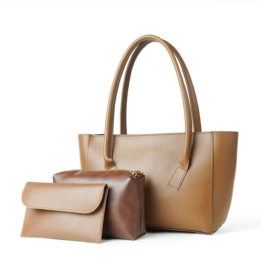 Desk set of 3 bag Brown